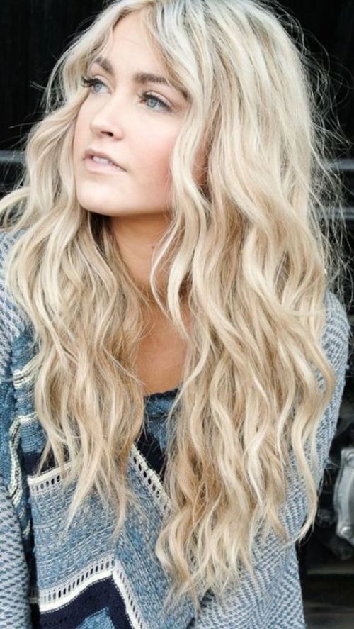 Tousled Long Wavy Hairstyle