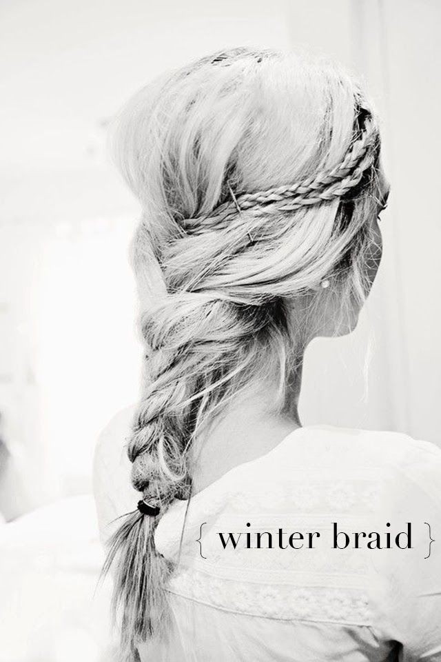 Winter Braid Hairstyle for Long Hair