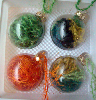 Yarn Stash Glass Ornaments