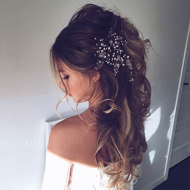 Easy Wedding Hairstyle for Long Hair