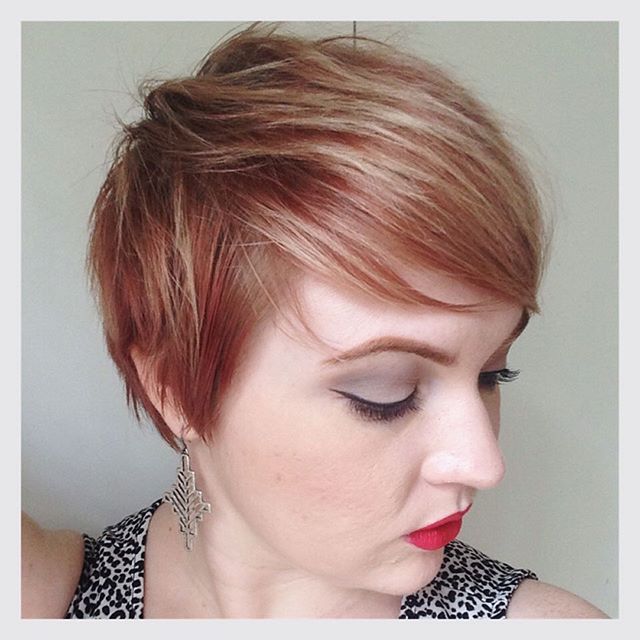 Edgy Pixie Haircut for Red Hair