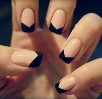 French Manicure Matte Nails
