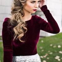 Holiday Makeup and Hairstyle Idea