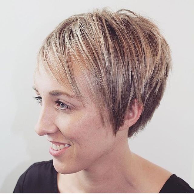 Layered Pixie Haircut for Thin Hair