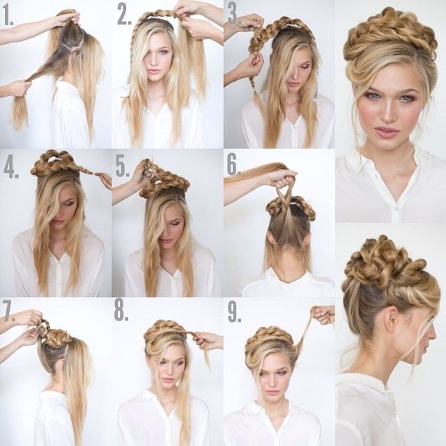Messy Top Updo Hairstyle