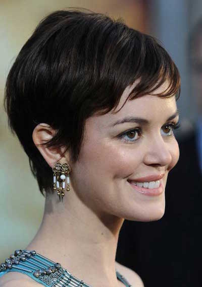 Short Pixie Haircut for Round Faces