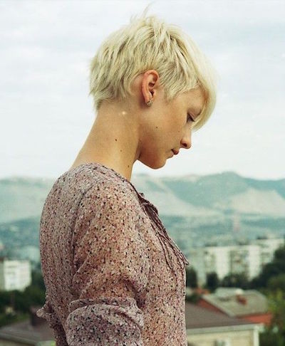 Short Pixie Hairstyle with Bangs