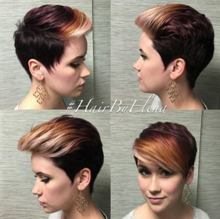 Slicked Back Pixie Hairstyle