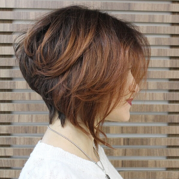 Stacked Bob Hairstyle for Ombre Hair