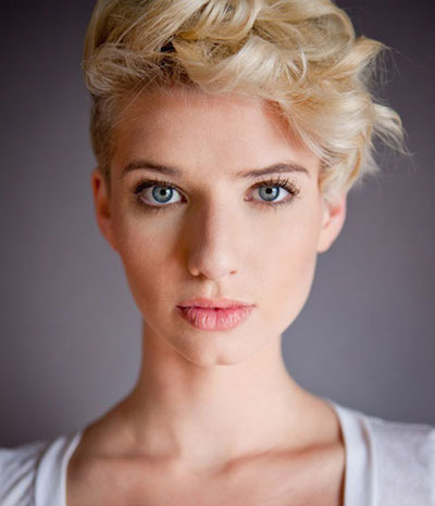 Undercut Short Curly Hairstyle