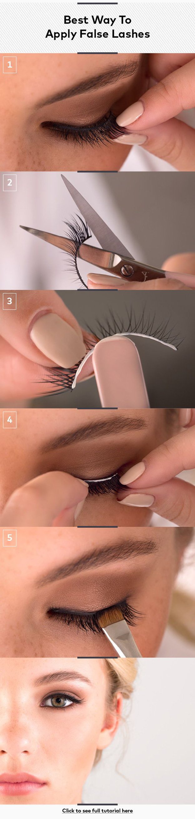 Best Way to Apply False Lashes