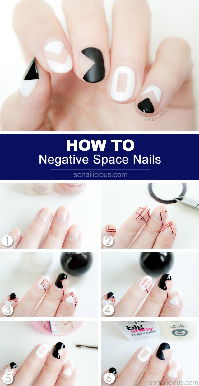 Negative Space Nails