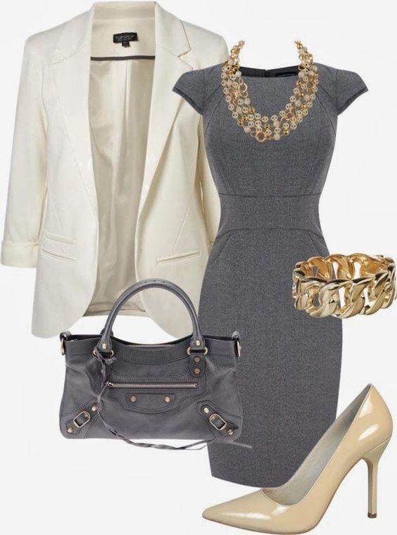 White and Grey Outfit