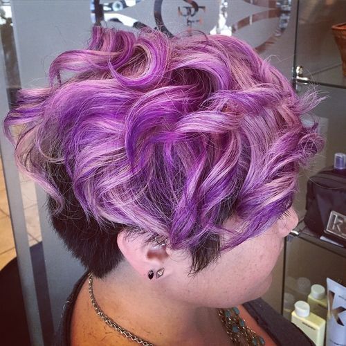 Bright Purple Curls