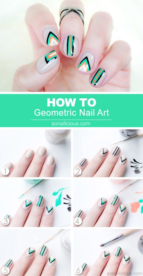 Geometric Nail Design Tutorial