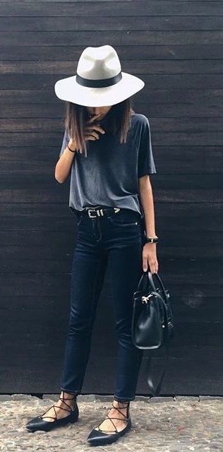 Grey and Black Outfit