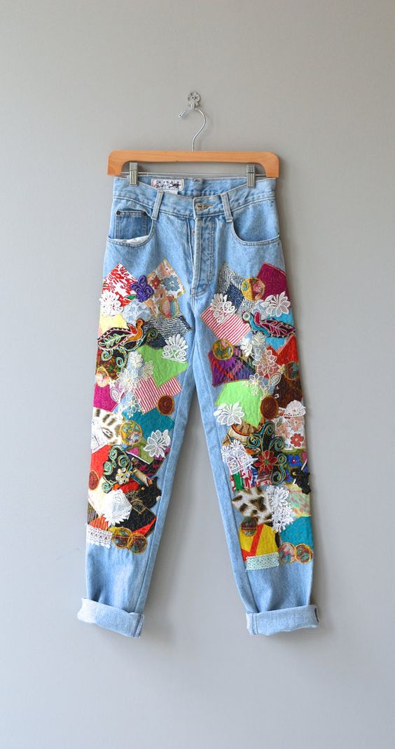 21 Ways to Follow the Patchwork Jeans Trend Pretty Designs