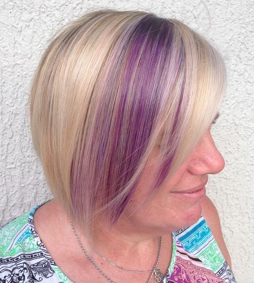 Purple Highlights for Blonde Hair