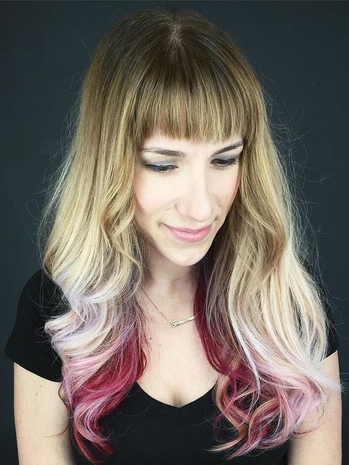Red Highlighted Hairstyle