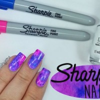 Sharpie Nail Art Design