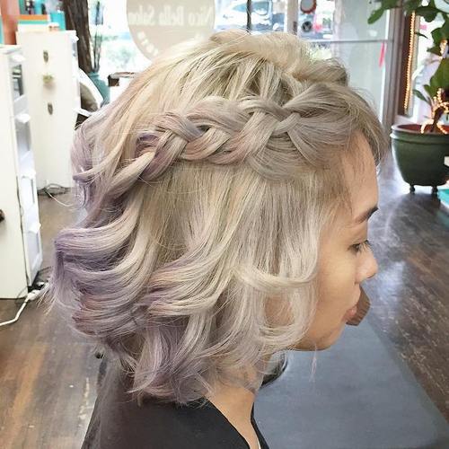 Side Braid for Ombre Short Hair