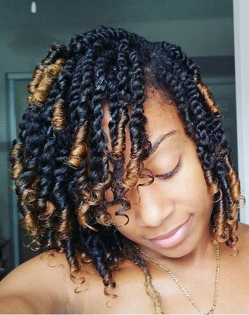 20 Fun Twisted Hairstyles for Natural Hair - African American Hair