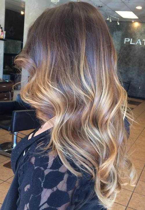 Balayage Highlights for Wavy Hair