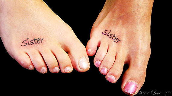 Girls cute feet