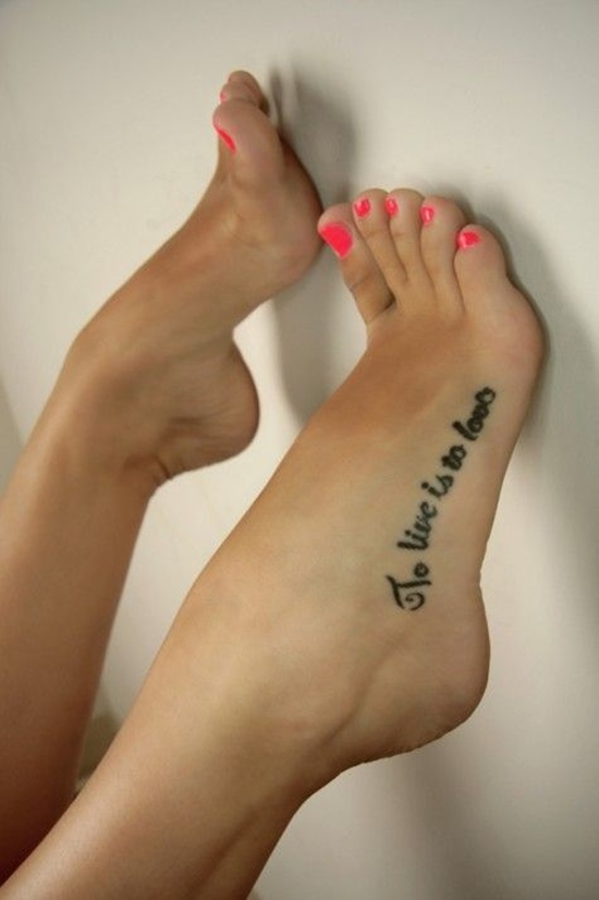 Foot Tattoo Ideas for Girls