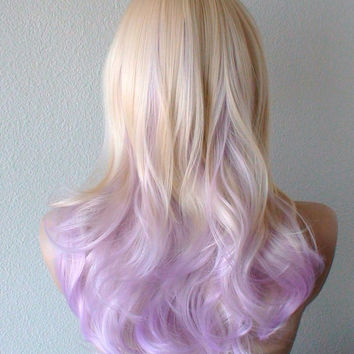 Purple Peek A Boo Highlights On Blonde Hair Find Your Perfect