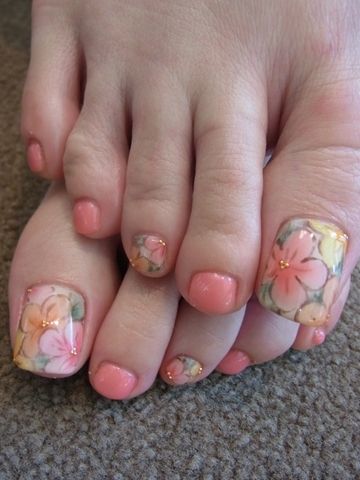 Crystal Toe Nails via