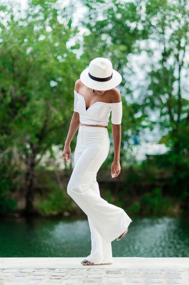 All-white Outfit via