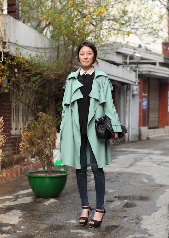 Colored Trench Coat via