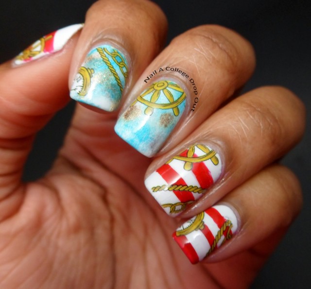 Nautical Nails with Ropes and Rudders via