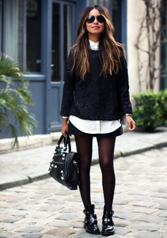 Sweater Combo and Skirt via