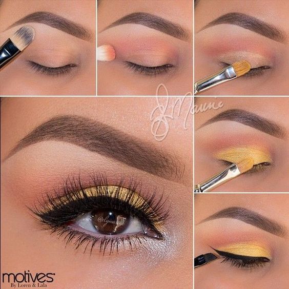 Yellow Eye Makeup via