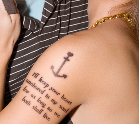 anchor tattoos with quotes