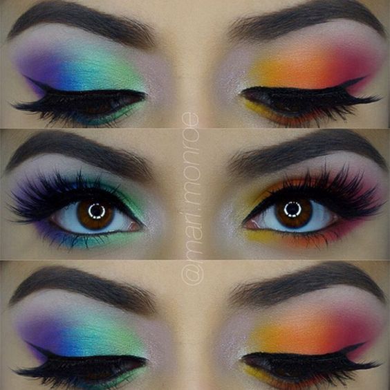 Tips on How to Wear Rainbow Makeup - Rainbow Makeup Ideas