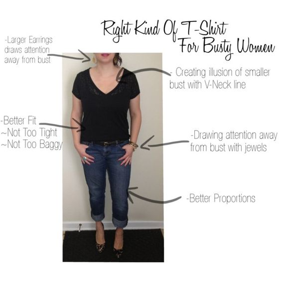 clothes for big bust small waist