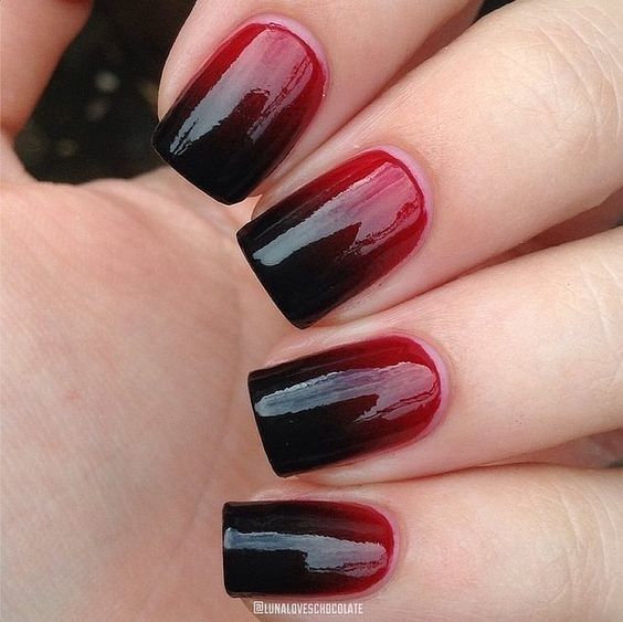 black-and-red-halloween-nails - Pretty Designs