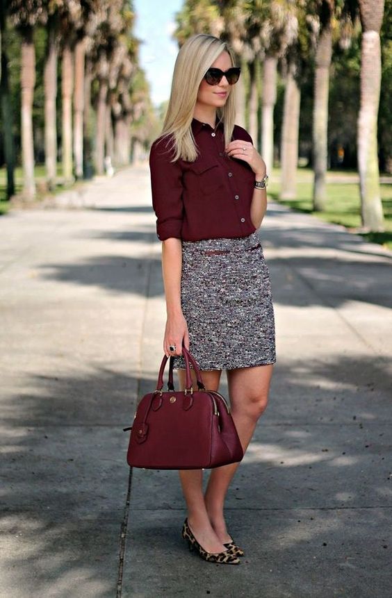 red-top-and-pencil-skirt via