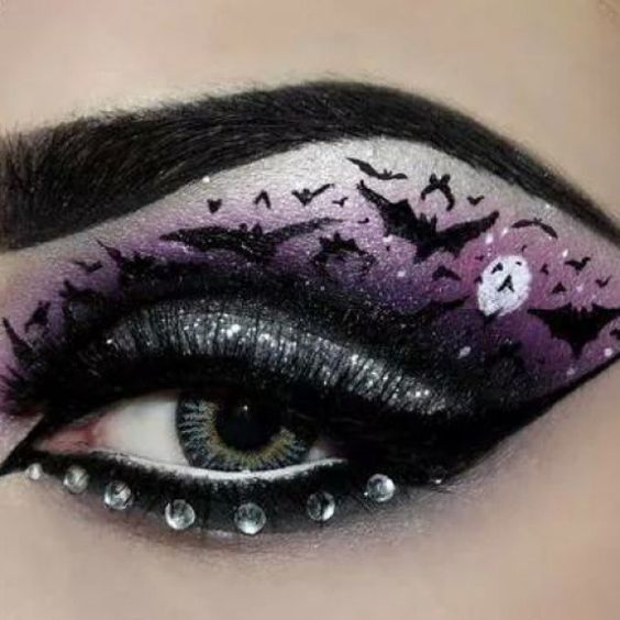 halloween-eye-makeup via