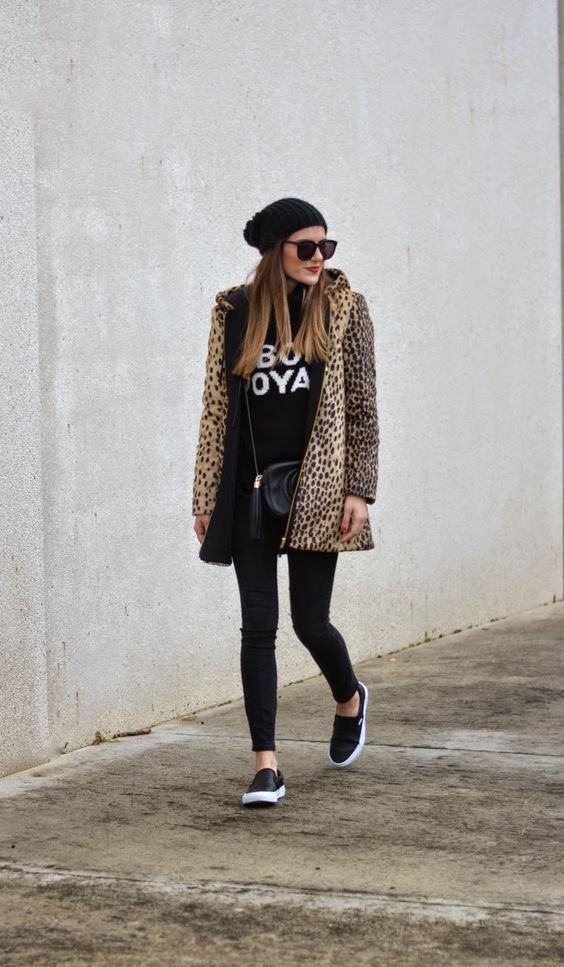 leopard-coat-and-black-jeans via