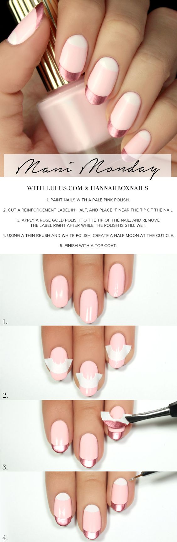 metallic-pink-nails via