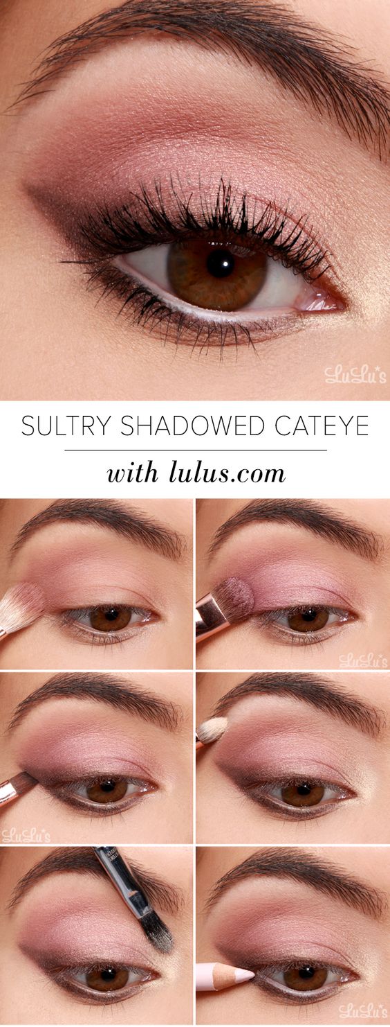 sultry-shadowed-cat-eye-makeup via