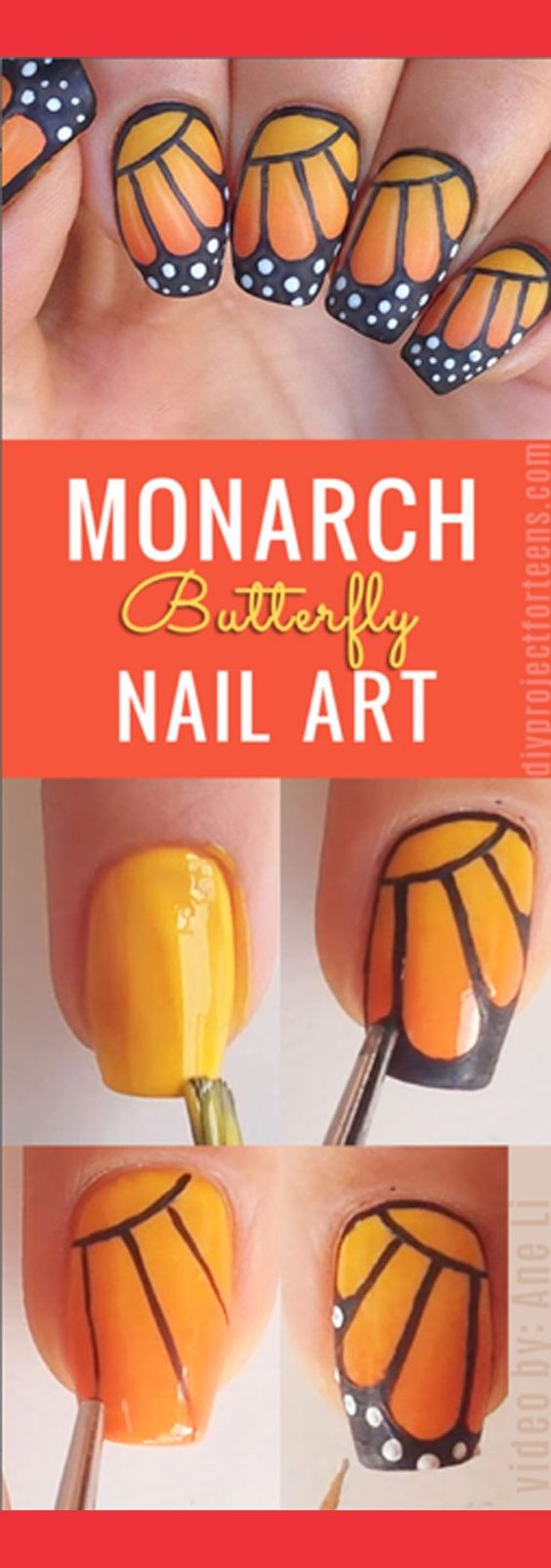 butterfly-nail-art via