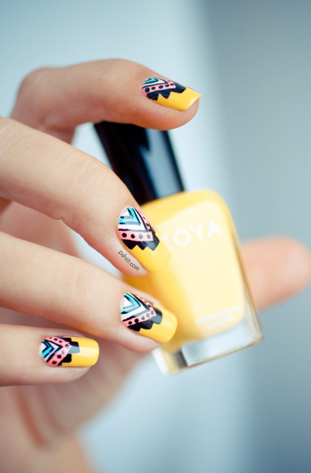 cute-mustard-nails via