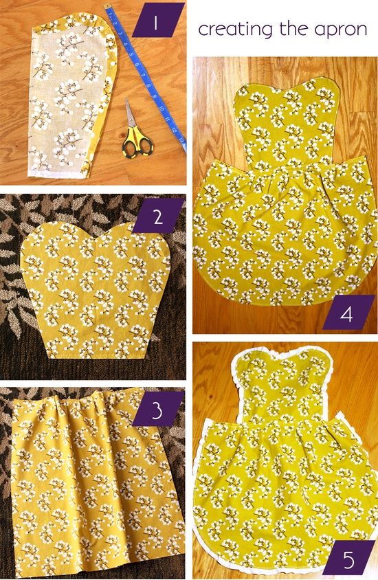 10 Easy Step by Step DIY Tutorials to Make Aprons Pretty Designs