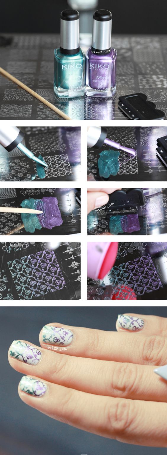 12 Tutorials to Make Stamping Nails Pretty Designs