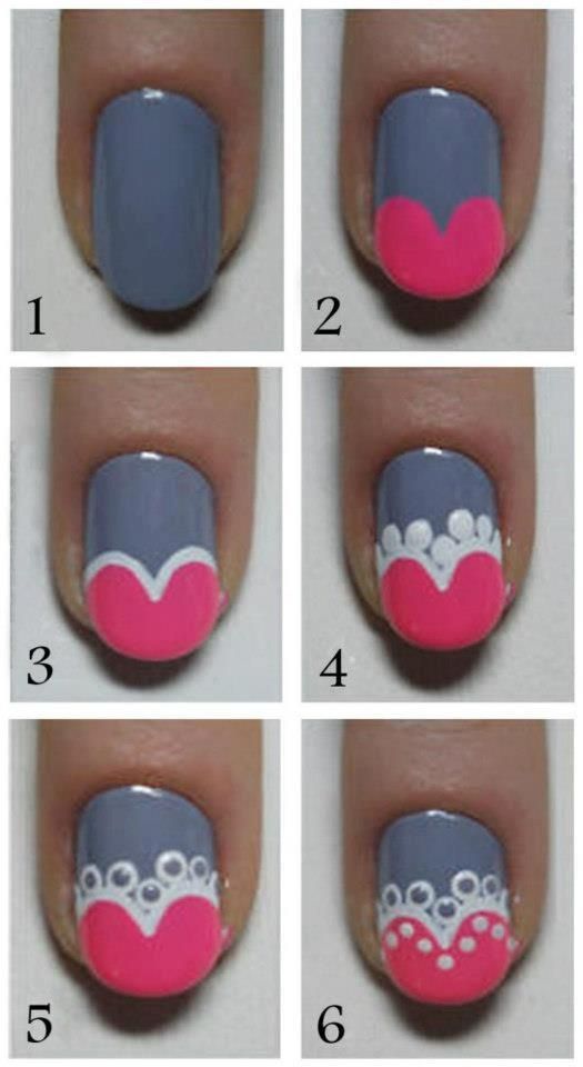 grey-pink-and-white-nails via
